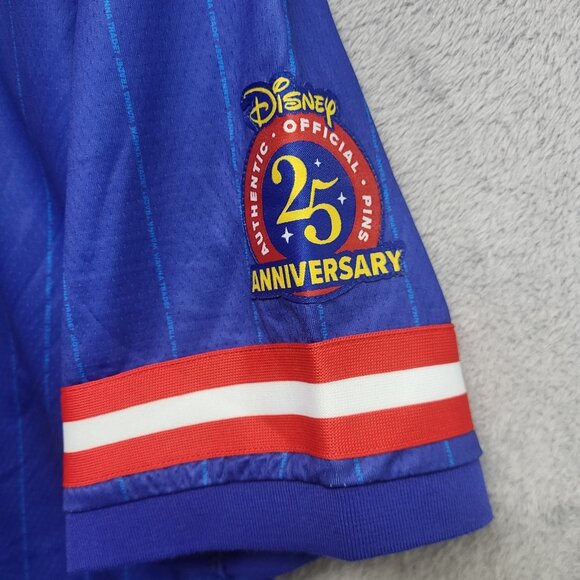 Disney Pin Trader Jersey Adult Small Blue Baseball Button Down Short Sleeve 2025 - Picture 3 of 10